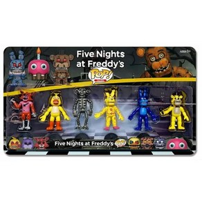 프레디의 피자 가게 나이트 메어 fanf 폭시 치카 피규어 인형 키링 굿즈 FNAF 프레디 보니 파즈베어 액션 PVC 컬렉션 나이트메어 프레드베어 풍선 소년 모델