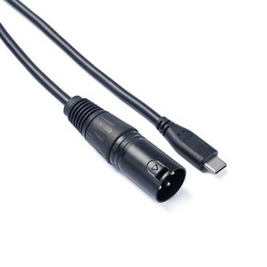 USB C 타입-XLR 어댑터 C 타입 수-3 핀 XLR 암 마이크 케이블 코드 커넥터 컴퓨터 오디오 데이터 케이블 어댑터, 1개, 없음, 2) Male - 1m