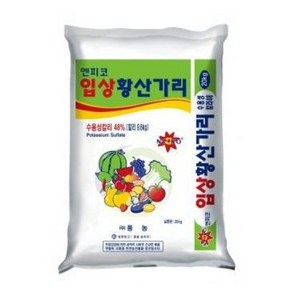 입상황산가리 20kg 풍농 밑거름 웃거름 복합비료 비료 수용성비료 작물 과채, 1개