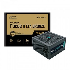 마이크로닉스 COOLMAX FOCUS 2 600W ETA BRONZE CFCII600STE12H