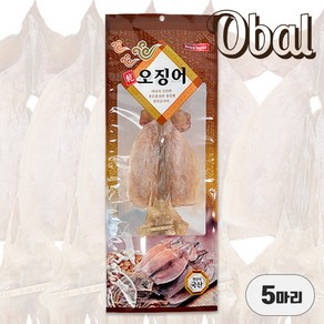 오발 국내산 마른오징어 5마리 300g, 1개