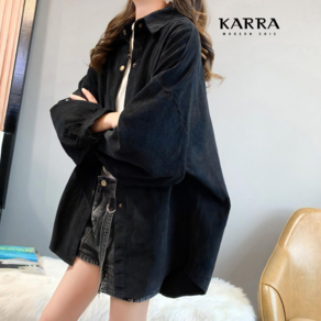 KARRA (77까지)코듀로이스냅셔츠_A3F18316