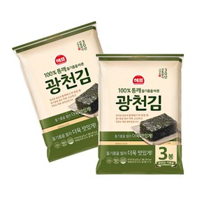 사조해표 광천김 전장 20g x3번들 3개, 60g