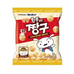 삼양 흰둥이 짱구 크림치즈맛, 70g, 12개