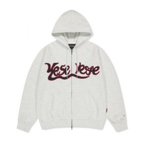 국내매장상품 YESEYESEE 예스아이씨 후드집업 Y.E.S Snail Logo Zip-up Hoodie Light Gey 359511