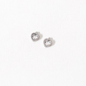 싼비즈 [8-052-16]써지컬스틸 펜던트 큐빅도트하트 6.5x8mm 1개