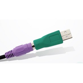 NX-USB 변환젠더 PS/2(암) to USB(수) NX122, 1개