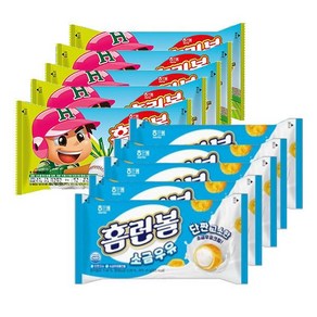 해태 홈런볼 소금우유 41g+초코 41gx각5개(총10개) 번들분리발송, 41g, 1개