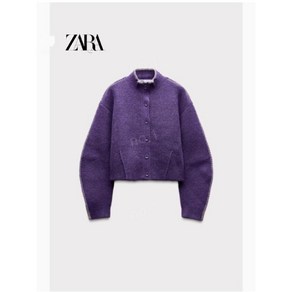 ZARA 여성 하이 넥 다용도 니트 재킷