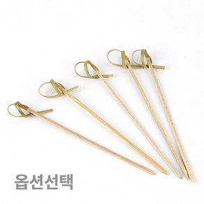 청대나무 리본 과일꼬지 100p (과일꽂이 샌드위치꼬지 수제버거꼬지 과일포크 디저트 산적꽂이