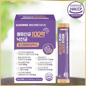 일동 생유산균 100억 낙산균 포스트바이오틱스, 6개, 30회분