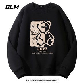 [4XL 2COLOR] 스우시곰돌 맨투맨 (기모ve.) 55~99까지 오버사이즈 남여공용 기모 겨울 홈웨어 박스맨투맨