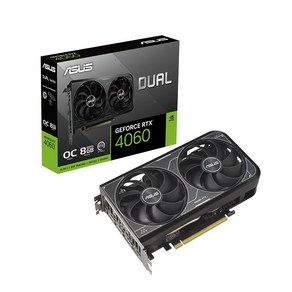 에이수스 ASUS DUAL 지포스 RTX 4060 V2 O8G OC D6 8GB 박스제품