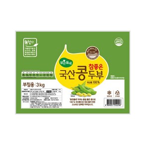 맑은물에 참좋은 국산콩 부침두부 3kg