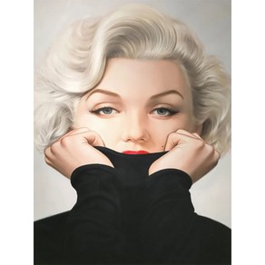 더라이트 액자형 보석십자수 마릴린먼로 Marilyn Monroe 원형 큐빅 인테리어소품 diy키트 2024010104