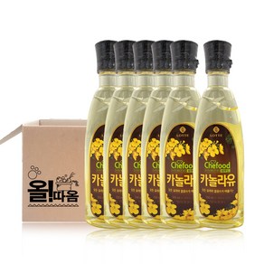 올따옴 롯데 카놀라유, 500ml, 6개