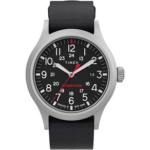 Timex 남성용 익스페디션 시에라 40mm 쿼츠 시계 탠/내추럴 클래식