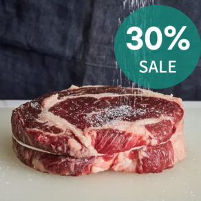 프라임 냉장 숙성 꽃등심 블랙앵거스 립아이 스테이크 Fesh Pime Ribeye Steak, 400g(Pime), 1개