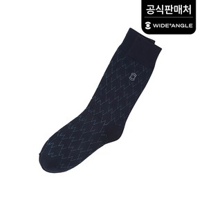 와이드앵글 공식 CF 남성 캐주얼 롱 삭스 WMU22S04N9 (정상가:10 000), Dak Navy, 1개