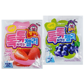 청우 샤벳 톡톡젤리 딸기맛 240g *포도맛 240g (각2개씩), 1세트, 960g