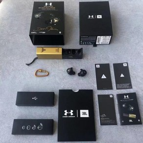 블루투스 이어폰 100 공식 오리지널 JBL UNDER ARMOR 프로젝트 락 에디션 JBL UA 플래시 Tue WIRELESS 이어 버드 스포츠 이어 버드, 금