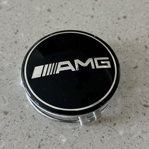 BENZ 벤츠 휠캡 AMG 블랙 75mm 클립형 1대분 4개세트, 4개