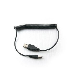 Coms [NA308] Coms USB 전원 케이블(스프링/DC 5.5 x 2.1)