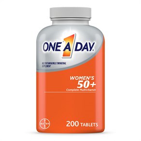 One A Day Womens 50+ Healthy Advantage 원어데이 여성50+ 종합 비타민 200정, 1개