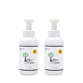 1+1 에스엔비 30s 1000ml/500ml 핸드워시 본품/리필, 1세트, 무향 본품500ml+본품500ml, 500ml