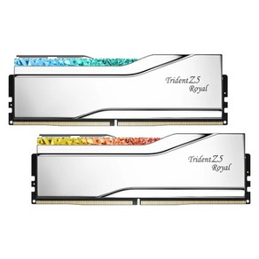 [G.SKILL] DDR5 PC5-57600 CL34 TRIDENT Z5 ROYAL 실버 [32GB (16GB*2)] (7200)