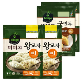 비비고 왕교자 1.05kg x 2개+신비비고 군만두 450g x 2개, 4개, 450ml