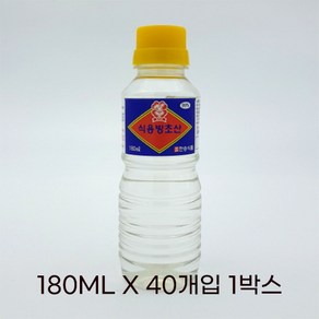 한승식품 식용 빙초산(PET) 180ml, 40개