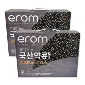 이롬 이롬 국산 약콩 두유 190ml (24팩) 블랙5곡 고칼슘