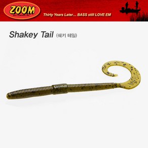 ZOOM 줌 쉐키 샤키테일 6인치 Shakey Tail, 038-141 Watemelon Gold