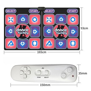 2인용 DDR 댄스 TV 컴퓨터 겸용 가정용 홈트 다이어트 운동 영문