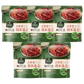 비비고 고추장쥐포볶음, 60g, 5개