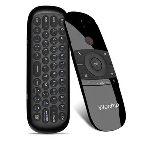 Wechip W1 미니 2.4G 원격 제어 무선 키보드 6 축 모션 센스 에어 마우스 IR 학습 스마트 TV 안드로이드 T