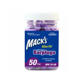Macks 슬림핏 소음방지 귀마개, 50개, 1개입