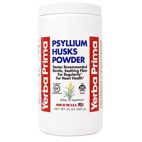 Yeba Pima Psyllium Husk Powde 예르바프리마 실리엄 허스크 파우더 차전자피 24Oz(680g), 1개, 680g