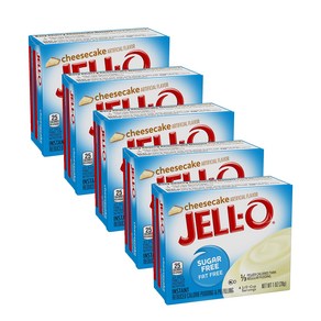 Jell-O Cheesecake Suga Fee Pudding & Pie Filling pack of 5 젤로 치즈케이크 무설탕 푸딩 & 파이 필링 팩 5개