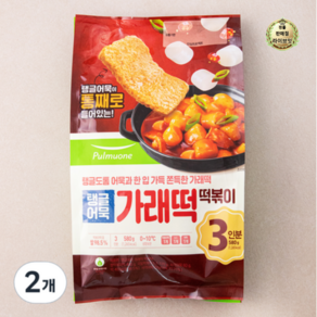 풀무원 탱글어묵 가래떡 떡볶이 3인분, 2개, 580g