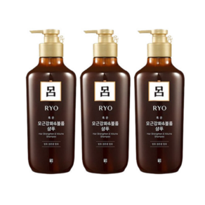 려 흑운 모근강화 볼륨케어 샴푸, 550ml, 3개