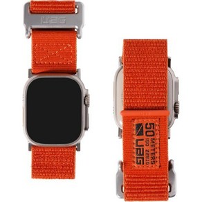 URBAN ARMOR GEAR UAG Apple Watch 밴드와 호환 iWatch Seies Ulta 2Ulta9SE21 8SE 액티브 워치 스트랩, 49/45/44/42mm, Rust (Limited Edition), 1개