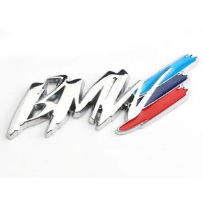 퍼포먼스 BMW 엠블럼 자동차 금속 악세사리, 실버, 1개