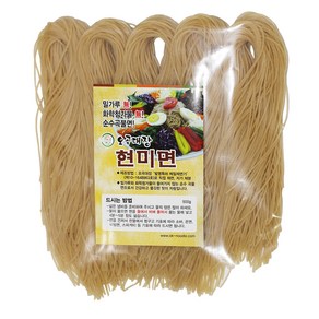 오곡대장 현미국수 500g*2 (8인분) 개별포장 국산 밀가루no 건강식 소화 잘되는 어린이 국수, 500g, 2개