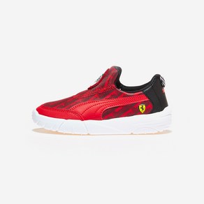 푸마 PUMA 운동화 키즈 아동 페라리 바오 카트 프리스쿨 Rosso Corsa 블랙 레드 남아 스니커즈