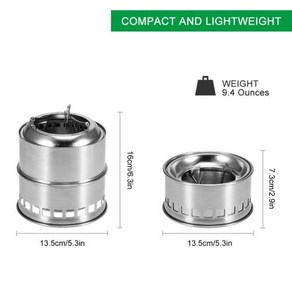 야외 접이식 장작 난로 캠핑 피크닉 단단한 알코올 스토브, 01 Small, 1개