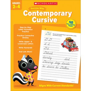 (영문도서) Scholastic Success with Contempoay Cusive Gades 2-4 Papeback, Scholastic Teaching Resouces, English, 9781338798333