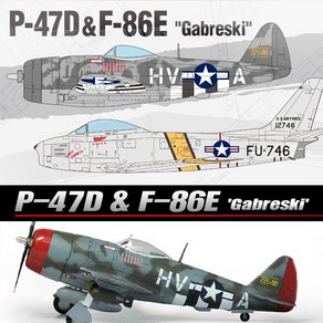 1:72 P-47D & F-86E 가브레스키 (12530)