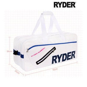 라이더 배드민턴가방 2단라켓가방 민턴가방 화이트 2024RB-2, 1개